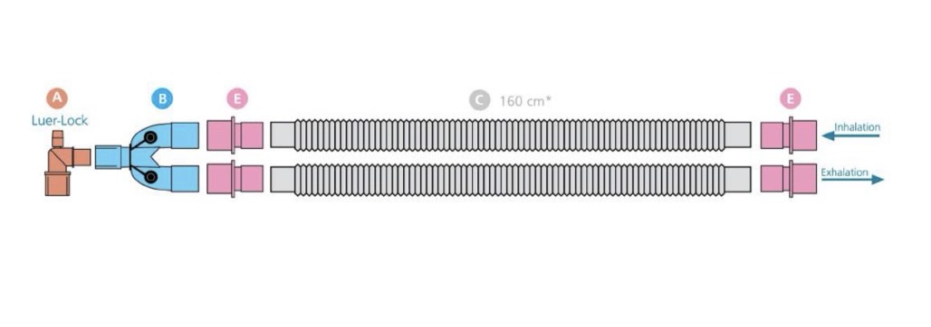 КОНТУР АНЕСТЕЗІОЛОГІЧНИЙ ГОФРОВАНИЙ ДЛЯ ДОРОСЛИХ, Пласті-мед